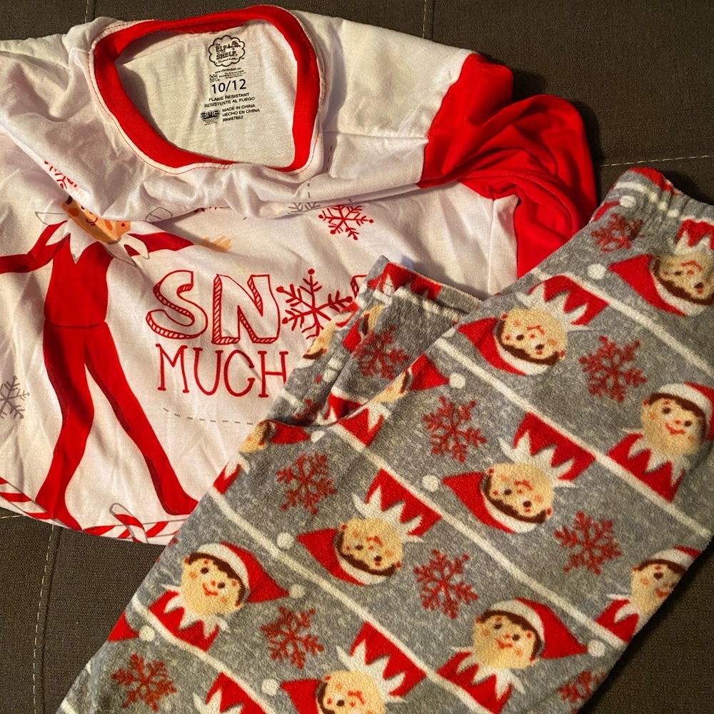 Festive Elf Kids Pajamas